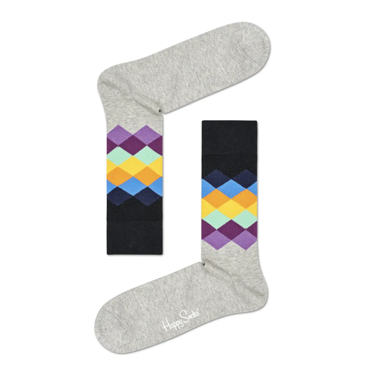 Black Faded Diamond Sock