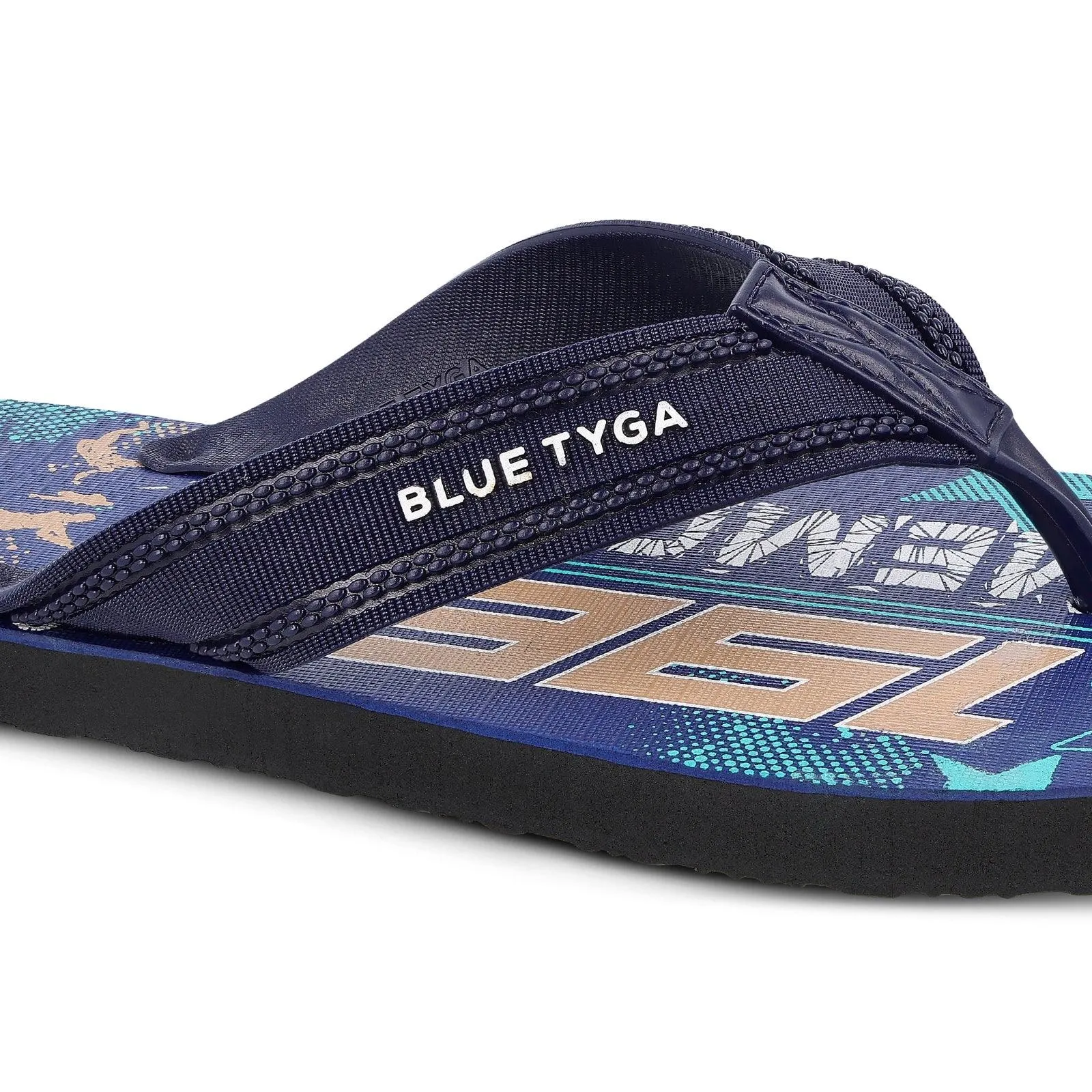 Blue Tyga Boys Flip Flop Thong  - HG167 Navy Blue Black