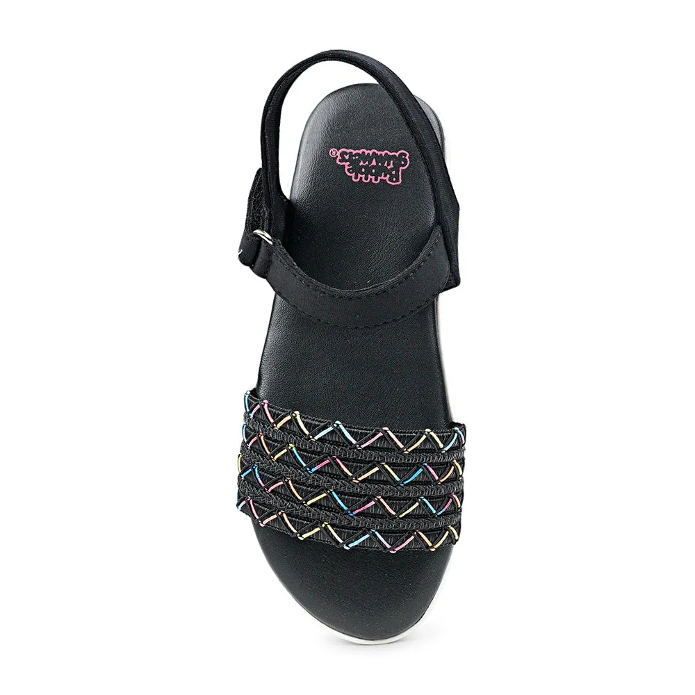 BubbleGummers SILVIA Belt Flat Sandal for Little Girls
