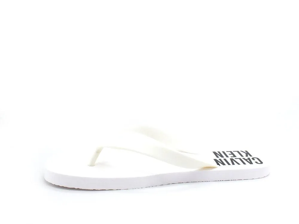 CALVIN KLEIN Intense Power Flip Flop Ciabatta Infradito White Bianco HM0HM00545