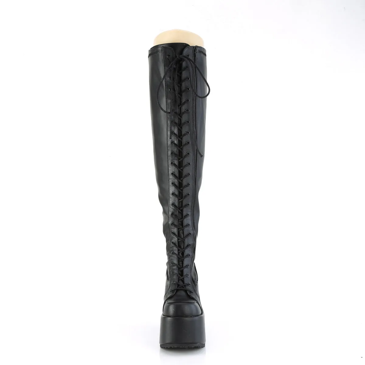 CAMEL-300WC Demoniacult Alternative Footwear Women's Over-the-Knee Boots