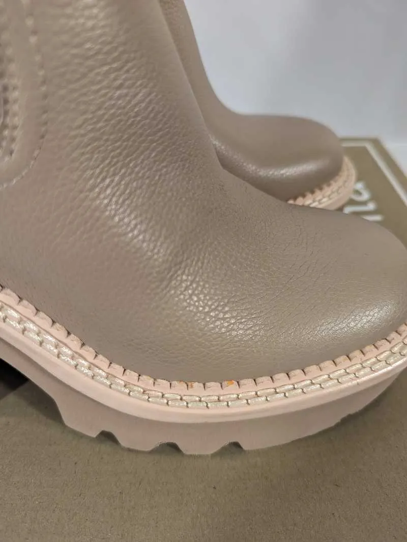 DRAGO BOOTS TAUPE LEATHER - re:vita