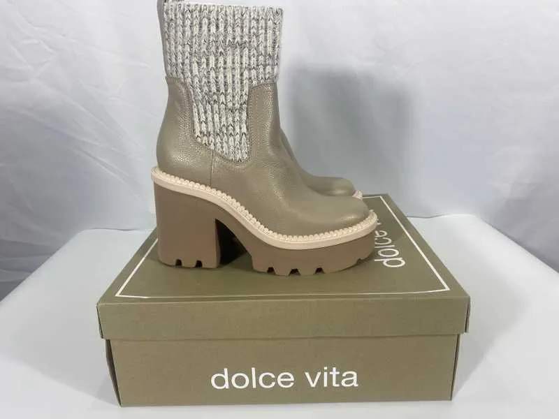 DRAGO BOOTS TAUPE LEATHER - re:vita
