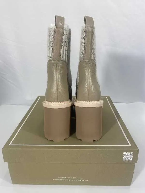DRAGO BOOTS TAUPE LEATHER - re:vita