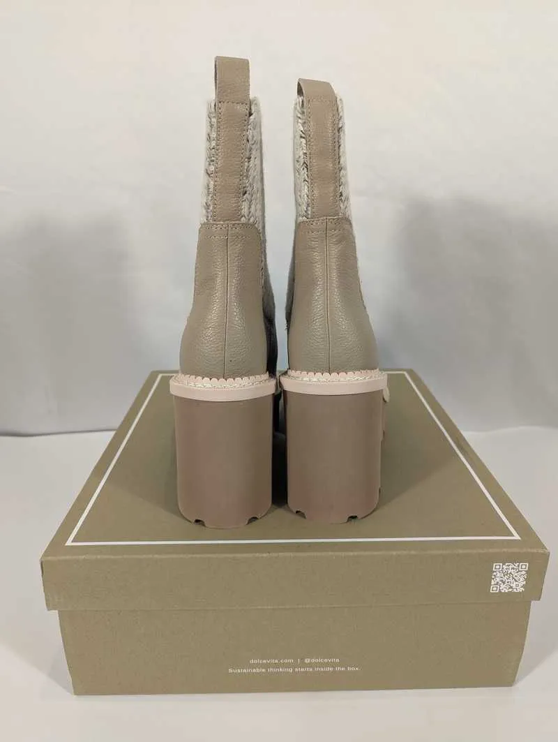 DRAGO BOOTS TAUPE LEATHER - re:vita