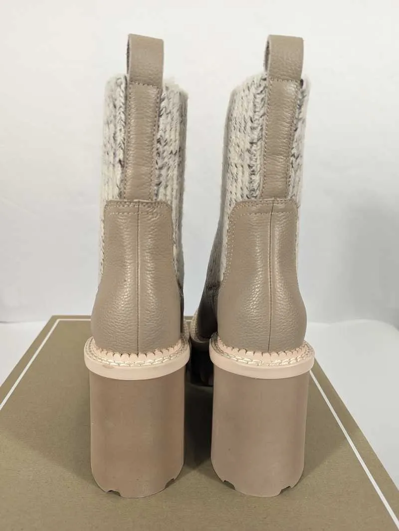 DRAGO BOOTS TAUPE LEATHER - re:vita