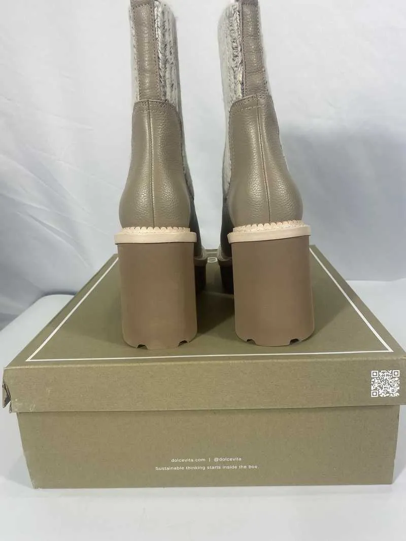 DRAGO BOOTS TAUPE LEATHER - re:vita