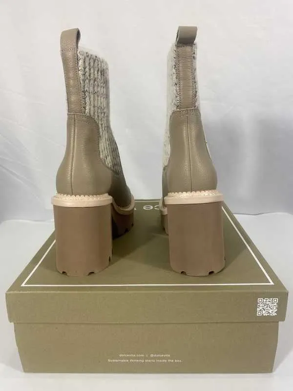 DRAGO BOOTS TAUPE LEATHER - re:vita