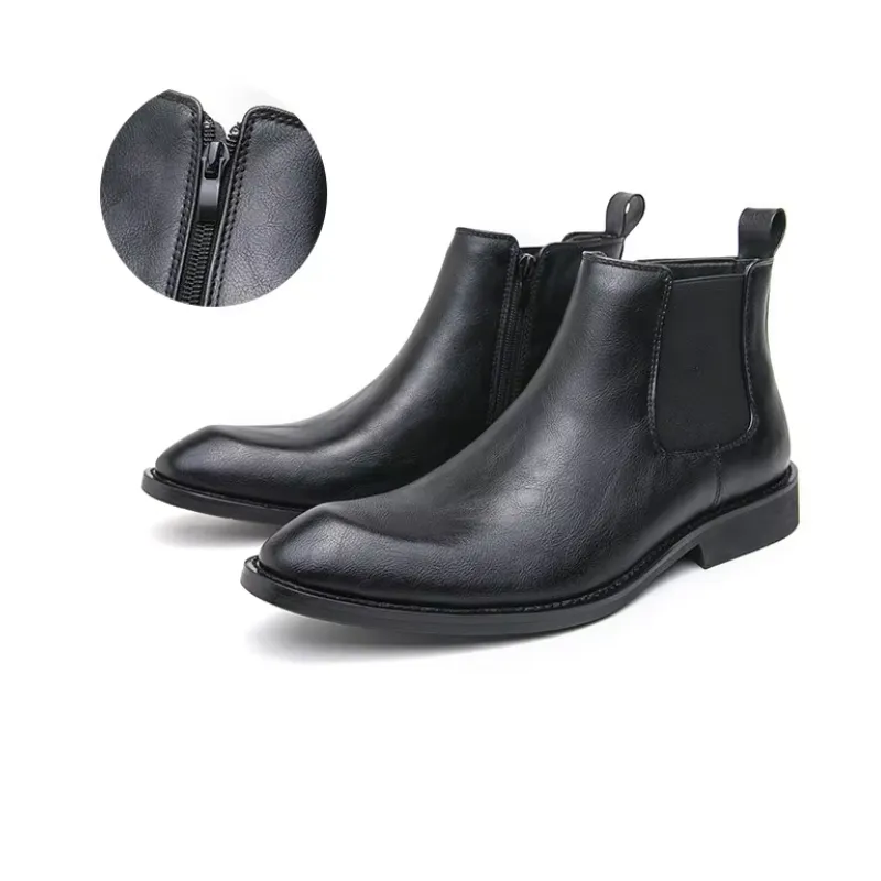 Men's Classic Lace Up Chelsea Boots with Zipper | For Everyday Wear
