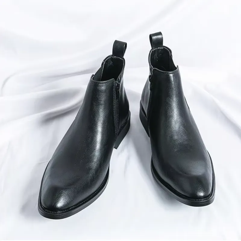 Men's Classic Lace Up Chelsea Boots with Zipper | For Everyday Wear