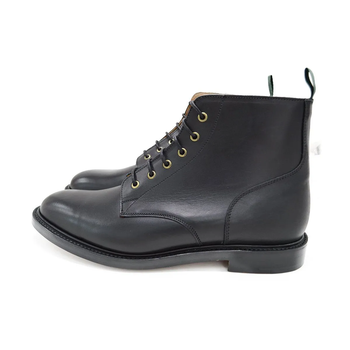 Classic Black Derby Boots with Double Leather Sole by NPS GLADSTONE