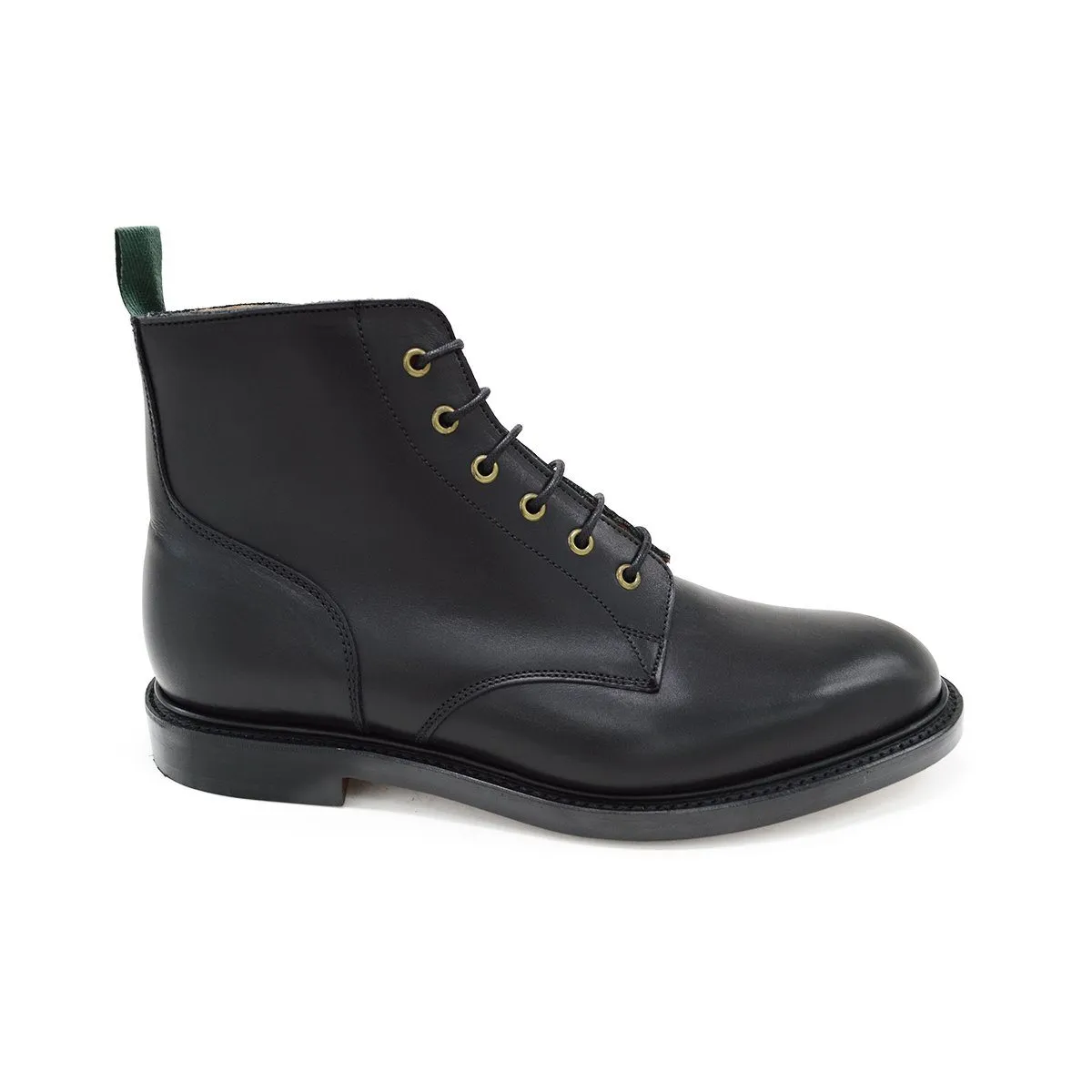 Classic Black Derby Boots with Double Leather Sole by NPS GLADSTONE