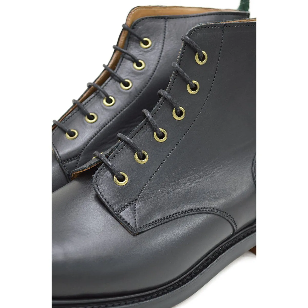 Classic Black Derby Boots with Double Leather Sole by NPS GLADSTONE