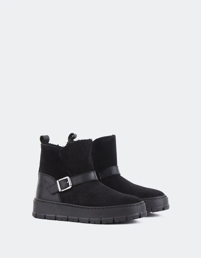 Plorin Black Suede