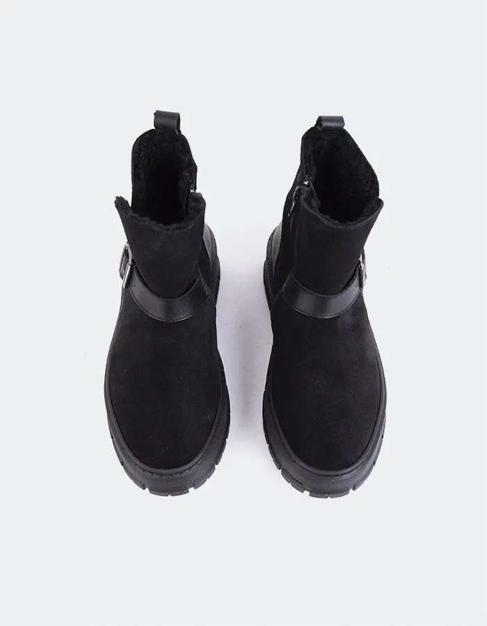 Plorin Black Suede