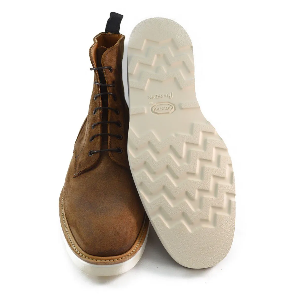 Curtis Derby Boot by Sanders in Snuff Waxy Finish - High Quality and Durable