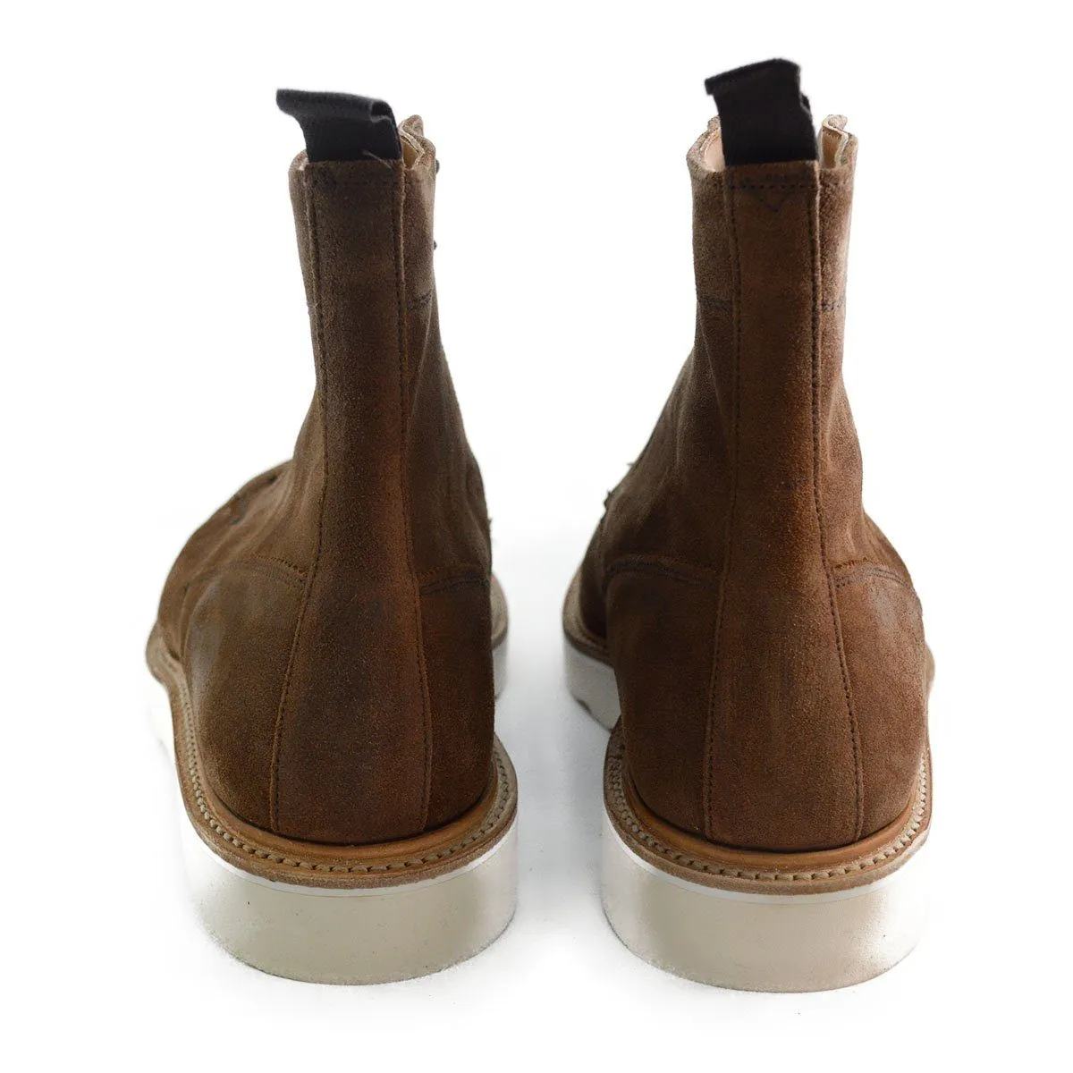 Curtis Derby Boot by Sanders in Snuff Waxy Finish - High Quality and Durable
