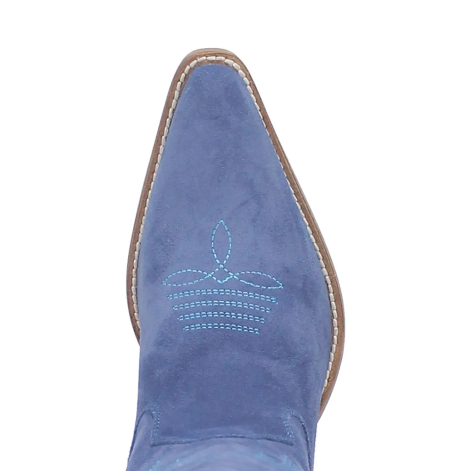 Thunder Road Blue Suede Lightning Bolt Leather Boots (DS)